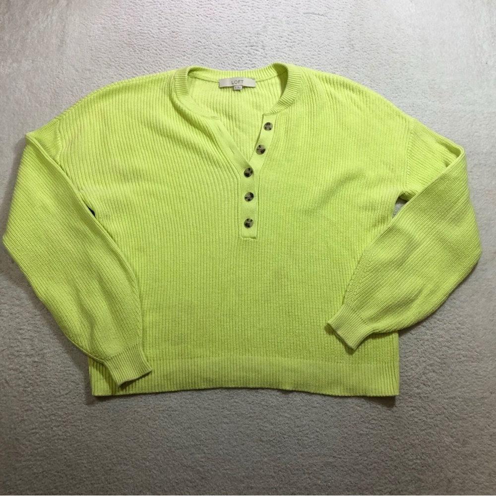 LOFT Lime Green Sweater